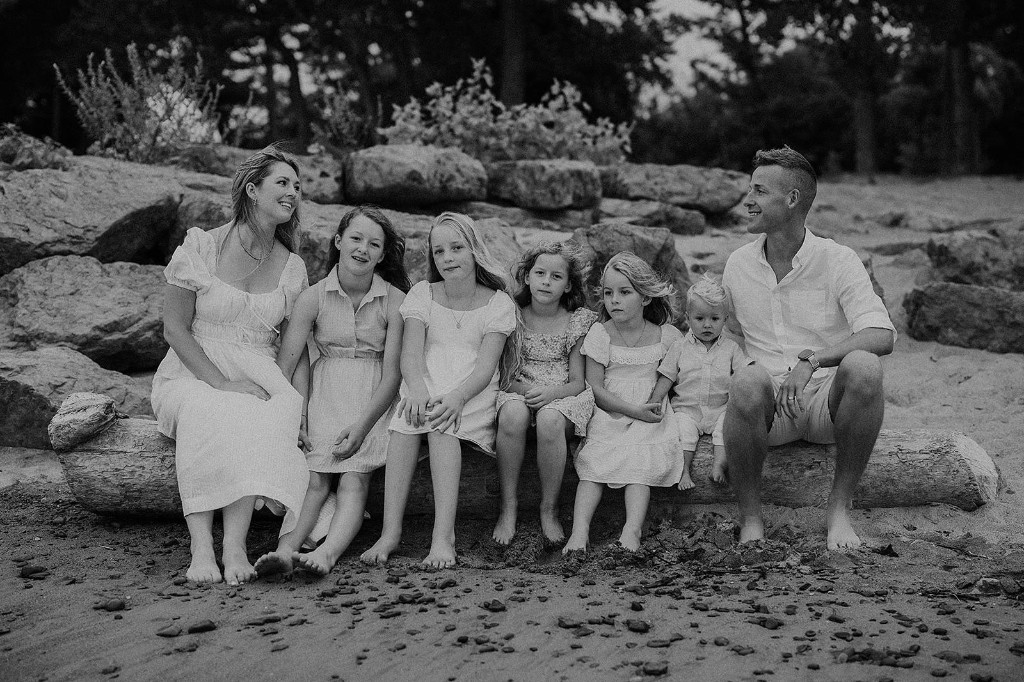Jake and Cheryl Fabry with their children